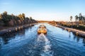 Inland vessel drives Royalty Free Stock Photo