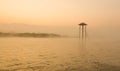 Inlay lake at sunrise in Shan, Myanmar Royalty Free Stock Photo