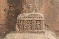 Inlay sculptures in Buddhist cave