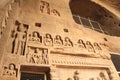 Inlay sculptures in deep Buddhist cave