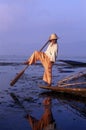 Inle Lake, Myanmar, leg rower fisherman