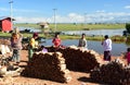 The wood market at Thaung Tho village. Inle lake. Myanmar