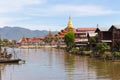 Phaung Daw Oo Pagoda, Inle lake, Myanmar Royalty Free Stock Photo