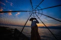 Inle Lake traditional fisherman