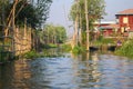 Inle lake and wood houses