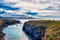 Inlet cliffs and rocks of Mendocino