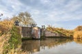 Part of Historical Dutch defense line, Nieuwe Hollandse Waterlinie, Royalty Free Stock Photo