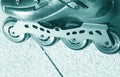 Inline freestyle roller skates Royalty Free Stock Photo