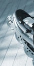 Inline freestyle roller skates Royalty Free Stock Photo