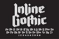 Inline gothic alphabet