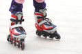 Inline Roller skating shoes Royalty Free Stock Photo