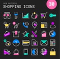 Inline Shopping Icons Collection