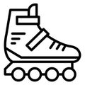 Inline skates  Isolated Vector Icon which can easily modify or edit Royalty Free Stock Photo