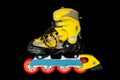 Inline skating skate boot Royalty Free Stock Photo