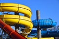 Inline tube slides in Aqua park, Arad.