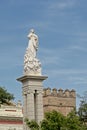 Inmaculada statue on Plaza del triunfo, Seville