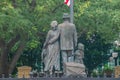 Inmigrant Family Statue in Centennial Park at Ybor City 1 Royalty Free Stock Photo