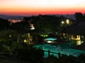 The Inn at the Tides Bodega Bay sunset pool lights