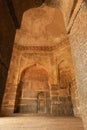 Inner architectural chambers of Elephant Stable inside Zanana enclosure at Hampi from 14th century Vijayanagara kingdom at Hampi, Royalty Free Stock Photo