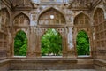 Inner carved wall of Jami Masjid Mosque, UNESCO protected Champaner - Pavagadh Archaeological Park, Gujarat, India. Dates to 151