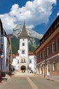 Inner city of old town Eisenerz in Styria, Austria Royalty Free Stock Photo