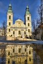 The inner-city parish church in Budapest, Hungary Royalty Free Stock Photo