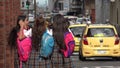 Inner City School Kids Walking To School