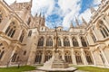 Inner court of the cathedral in Burgos, Spain Royalty Free Stock Photo