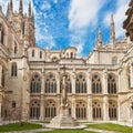 Inner court of the cathedral in Burgos, Spain Royalty Free Stock Photo