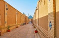 The inner court of the historic edifice in Yazd, Iran