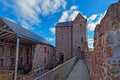 Inner court of Kastelholm castle on Aland islands Royalty Free Stock Photo