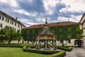 Inner Court of the Novacella Abbey in South Tyrol, Italy