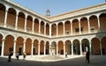 Inner courtyard of the Alcazar of Toledo, Spain Royalty Free Stock Photo