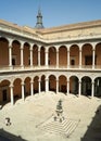 Inner courtyard of the Alcazar of Toledo, Spain Royalty Free Stock Photo