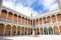 Inner courtyard of the Alcazar of Toledo, Spain Royalty Free Stock Photo