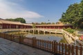 The inner courtyard and ancient Chinese traditional buildings of Government Confuciou Temple in Quanzhou, China