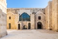 Castello Maniace Castle fortress with walls and bastions on Ortigia island of Syracuse historic old town in Sicily in Italy