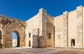 Castello Maniace Castle fortress with walls and bastions on Ortigia island of Syracuse historic old town in Sicily in Italy