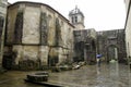 The inner courtyard of The Cathedral of Braga Royalty Free Stock Photo