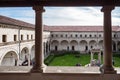 Inner courtyard of the cloister of the abbey of Carceri.