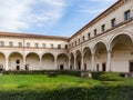 Inner courtyard of the cloister of the abbey of Carceri