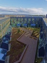 The Inner Courtyard and Garden of the Scandic Flesland Airport Hotel in Bergen