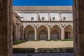 Inner courtyard of gothic monastery centre del carme