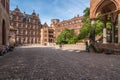 The inner courtyard of Heidelberg Castle, one of the most fascinating German castles