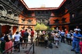 The inner courtyard of the living Goddess Kumari in Kathmandu, N