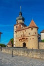 Inner courtyard of Marienberg fortress in Wurzburg, Germany Royalty Free Stock Photo