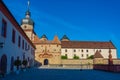 Inner courtyard of Marienberg fortress in Wurzburg, Germany Royalty Free Stock Photo