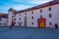 Inner courtyard of Marienberg fortress in Wurzburg, Germany Royalty Free Stock Photo