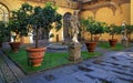 Inner courtyard of Medici Riccardi Palace,Florence, Italy