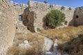 Inner courtyard of the medieval castle of Kastellos